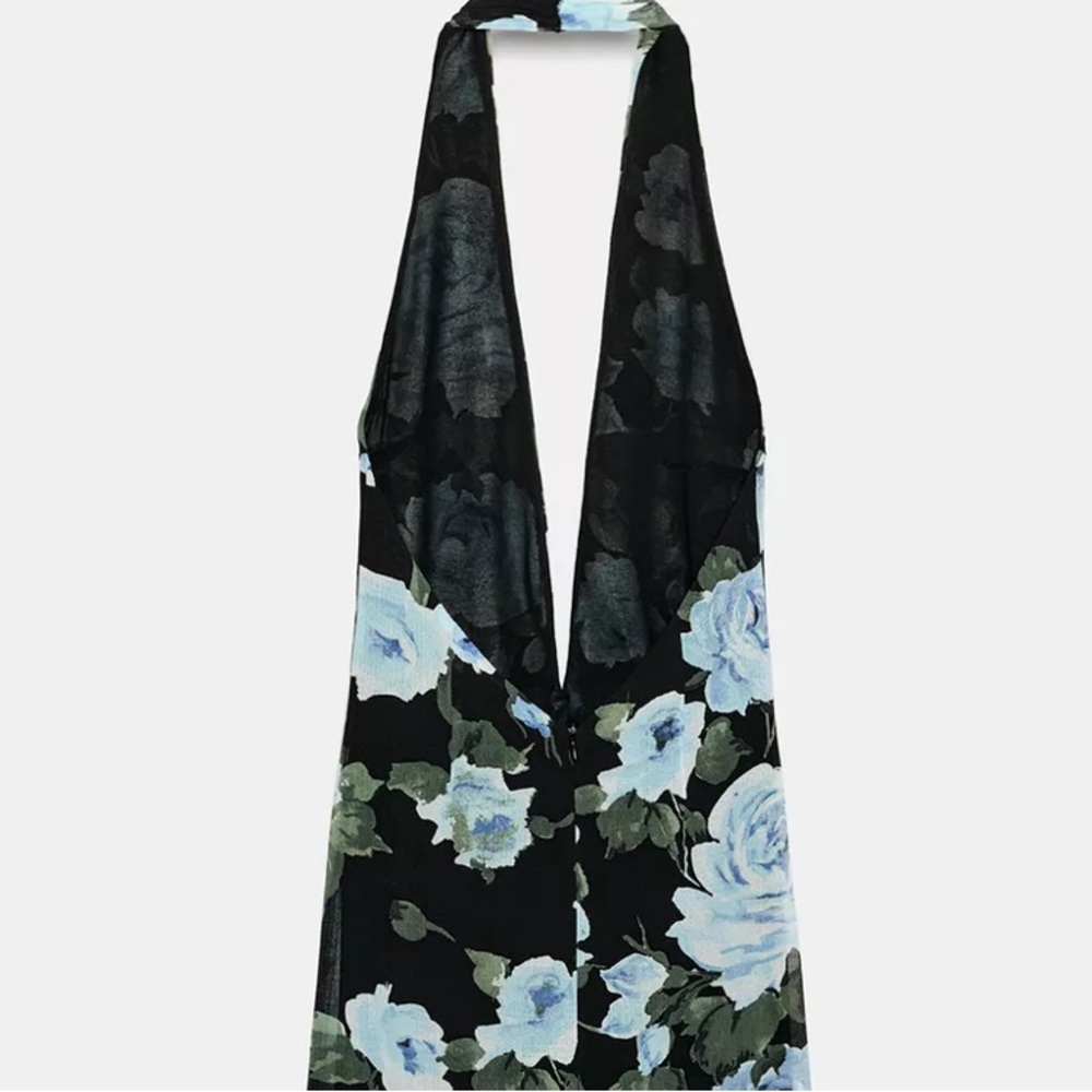 NWT🎉SALE🎉ZARA LONG FLORAL PRINT DRESS - Picture 6 of 8